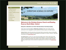 Tablet Screenshot of christianscience-oxford.org.uk